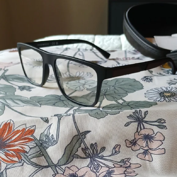 NWT Emporio Armani Men's EA4115 411 Black/maroon Frames/sunglasses - Picture 5 of 16